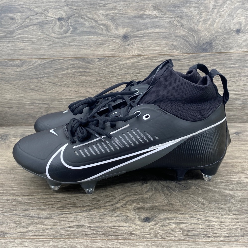Nike Vapor Edge Pro 360 2 Football Cleats Mens 12 Black White FJ7023-001